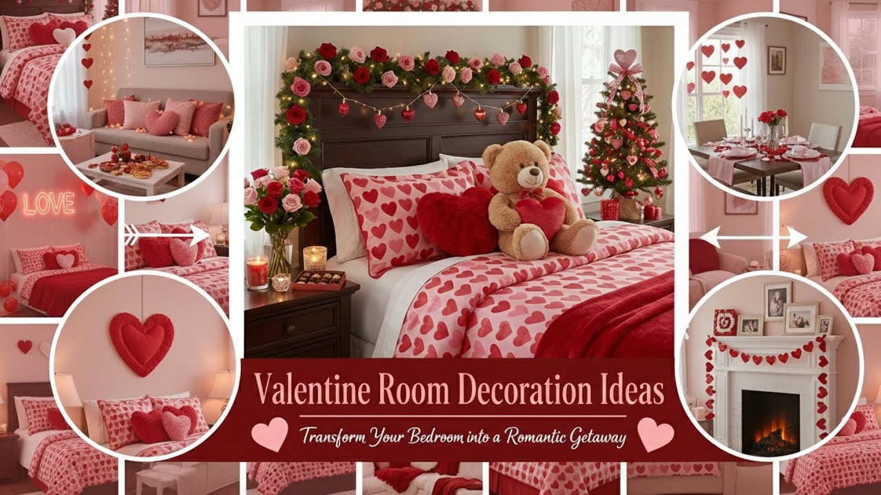 182+ Valentines Day Room Decor Ideas 2026 | Romantic Bedroom & Wall Styling