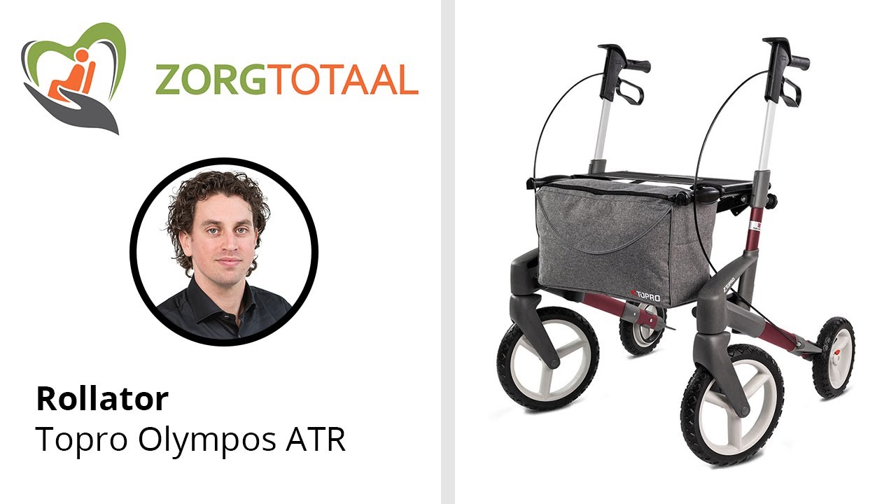 Rollator Topro Olympos ATR - Toelichting gebruik en functies - Zorg Totaal Winkel