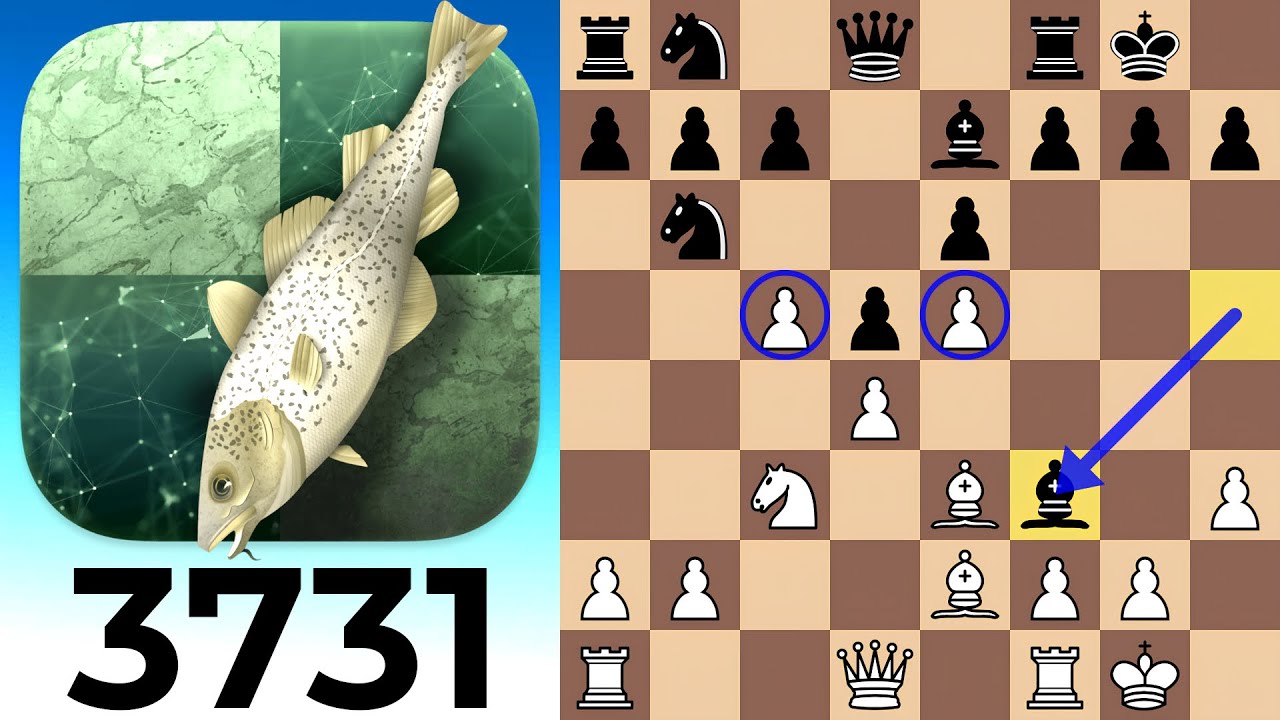 Stockfish душит коня Эфириала в партии Алехина