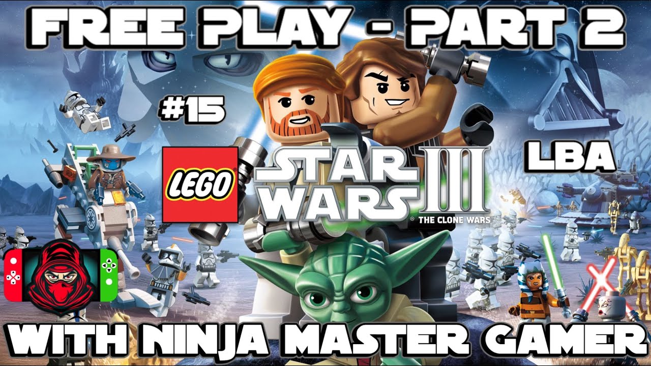 LEGO Star Wars III: The Clone Wars DS Walkthrough #15 (LBA) Free Play - Part 2 w/ NMGSmash