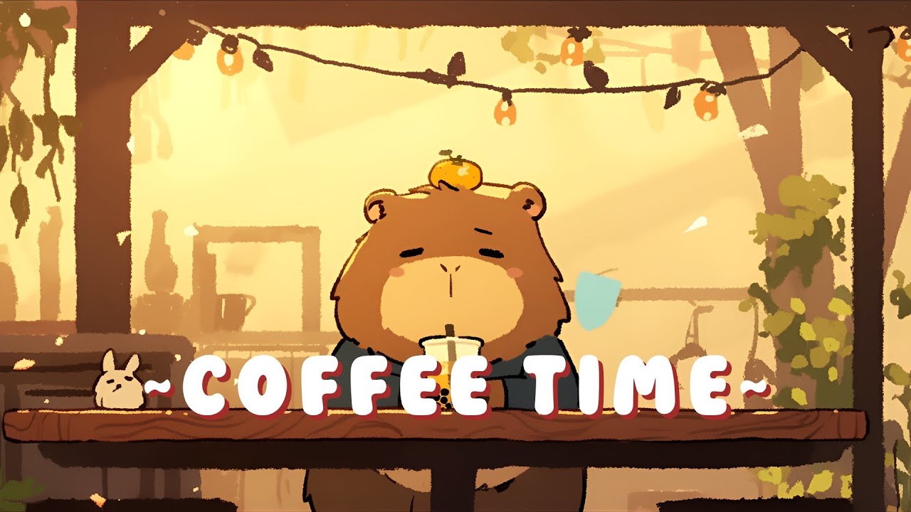 Capybara Music Channel - Peaceful Beats for Studying & Relaxing ~ Warm Feelings ~ 🦫 🌙 📖