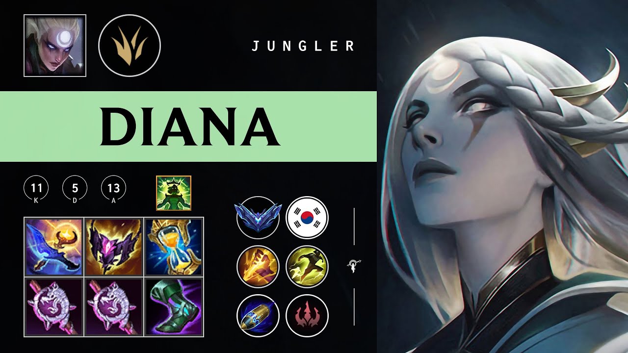 Diana Jungle vs Lillia - KR Diamond Patch 26.02