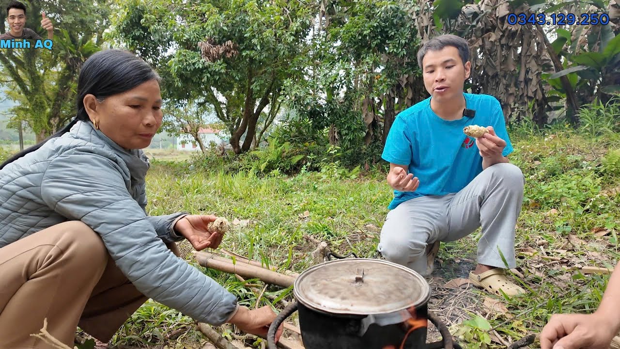 Minh AQ Tới Thăm Gia Đình Cô Sao Sau Khi Giúp Gia Đình Giải Quyết Bệnh Của Bà Ánh