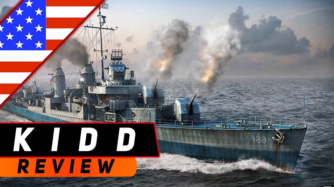 ЭСМИНЕЦ KIDD! СТАРЫЙ АМЕРИКАНСКИЙ ПИРАТ! WORLD OF WARSHIPS
