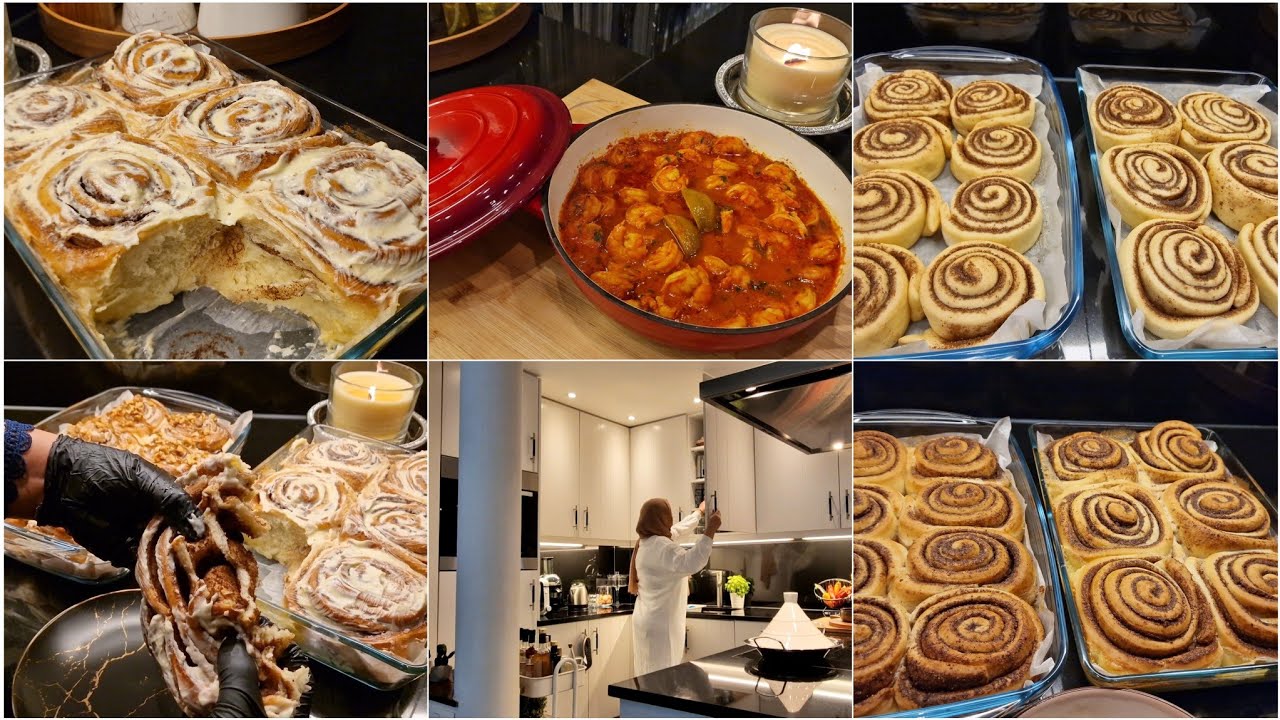 سينامون رولز لذيد وطري 💯Cinnamon Rolls 😋 كروفيت مشرمل بطريقة المطاعم 🥰💯crevettes 🍤