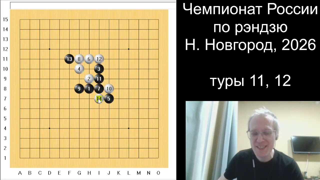 Чемпионат России по рэндзю, 2026, 11 и 12 туры.
