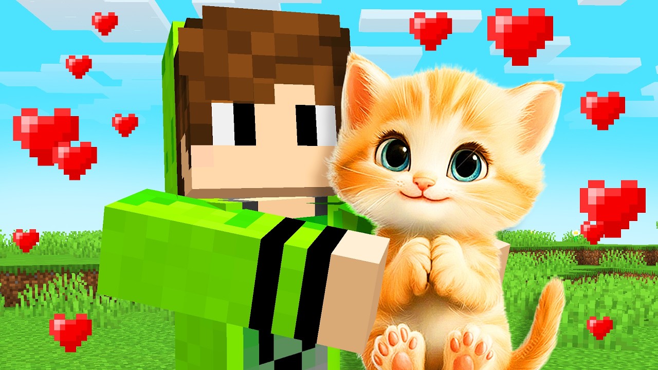 Cadres приютил милого кота в Minecraft!