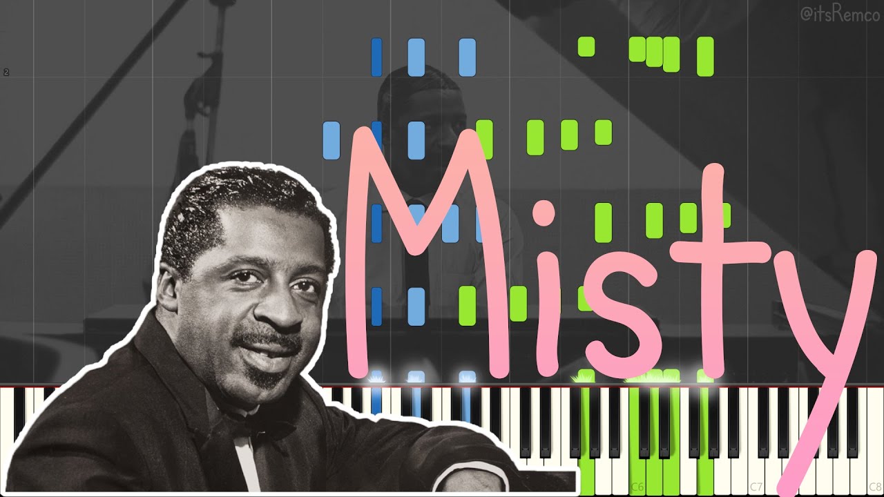 Erroll Garner - Misty (Jazz Ballad Piano Synthesia + Double Bass) [Live Performance in Brussel 1964]