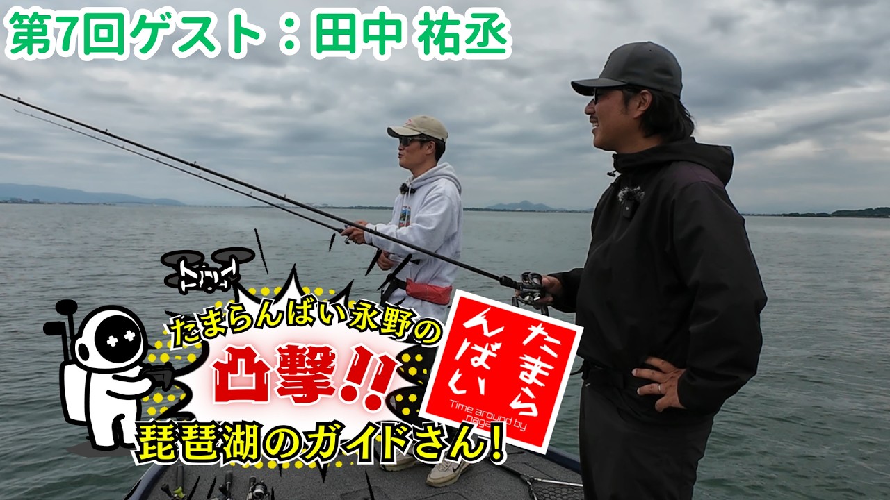 【琵琶湖バスプロ】たまらんばい永野の凸撃！琵琶湖のガイドさん！【ゲスト：田中祐丞プロ】 #ブラックバス #バス釣り ＃琵琶湖