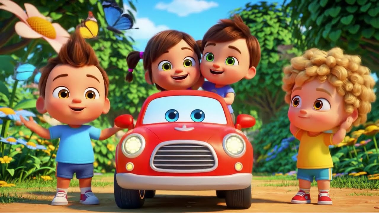 Das Autolied f&uuml;r Kinder 🚗| Lustiges Kinderlied | Kinderreim f&uuml;r Vorschule|Kinderlieder Zum Mitsingen