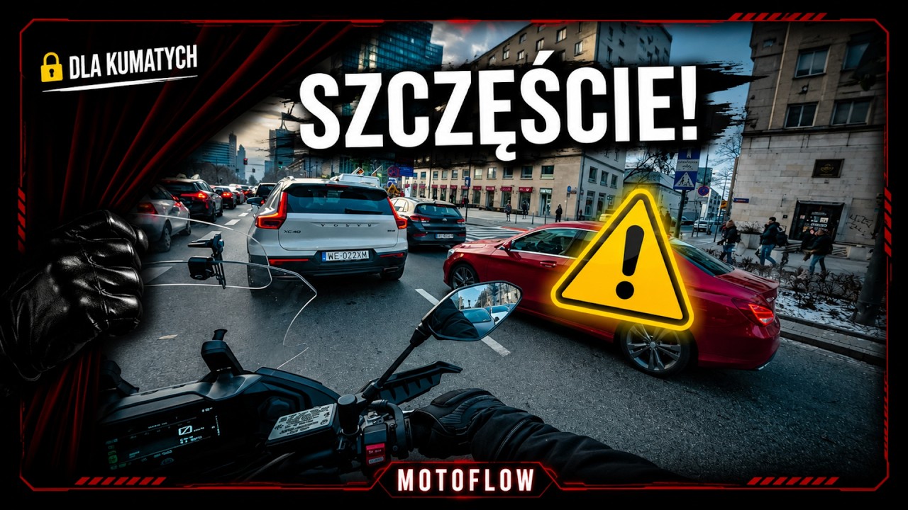Miałem szczęście...| Grudzień na motocyklu | Yamaha Tracer 7 | Warszawa | Jazda po mieście.