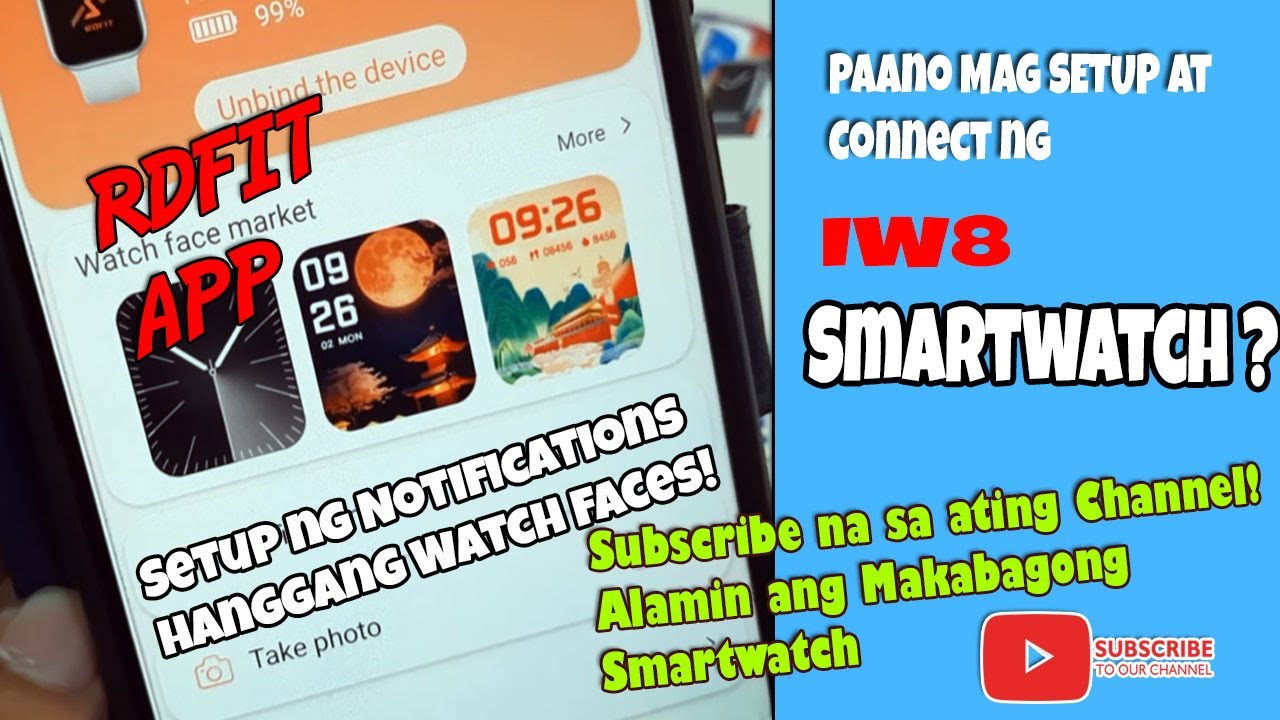 Paano i-Connect ang IW8 Smartwatch sa Smartphone gamit ang RDFit na Application?