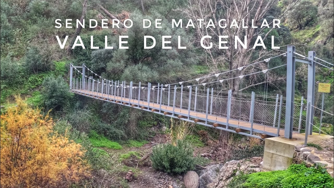 Genaguacil - Jubrique, Valle del Genal, pasarelas colgantes de Matagallar.