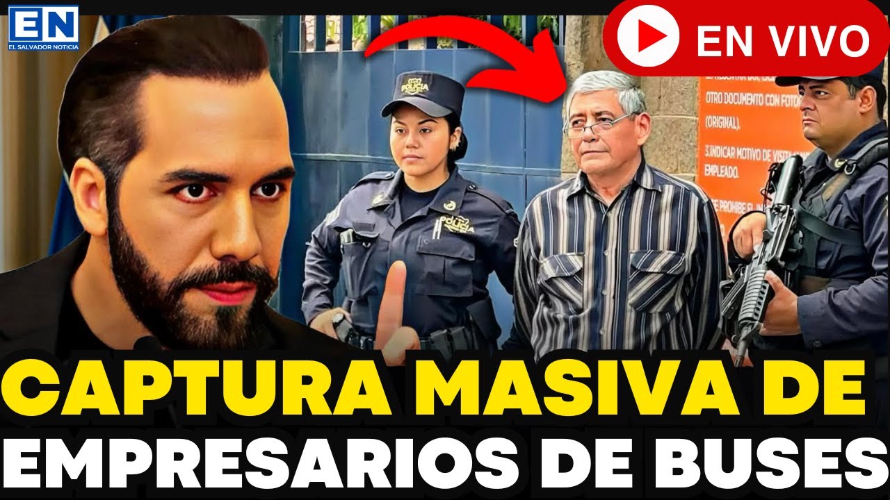 🚨¡CAPTURA MASIVA🤯!🚔❌  Bukele manda Capturar a Empresarios de Buses🚌💥 Esto Paso en El Salvador