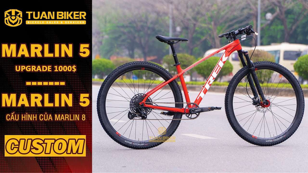 TREK MARLIN 5 UPGRADE 1000 DOLLARS | Xe đạp TREK MARLIN 5 lên cấu hình ngang xe MARLIN 8 |CUSTOM|
