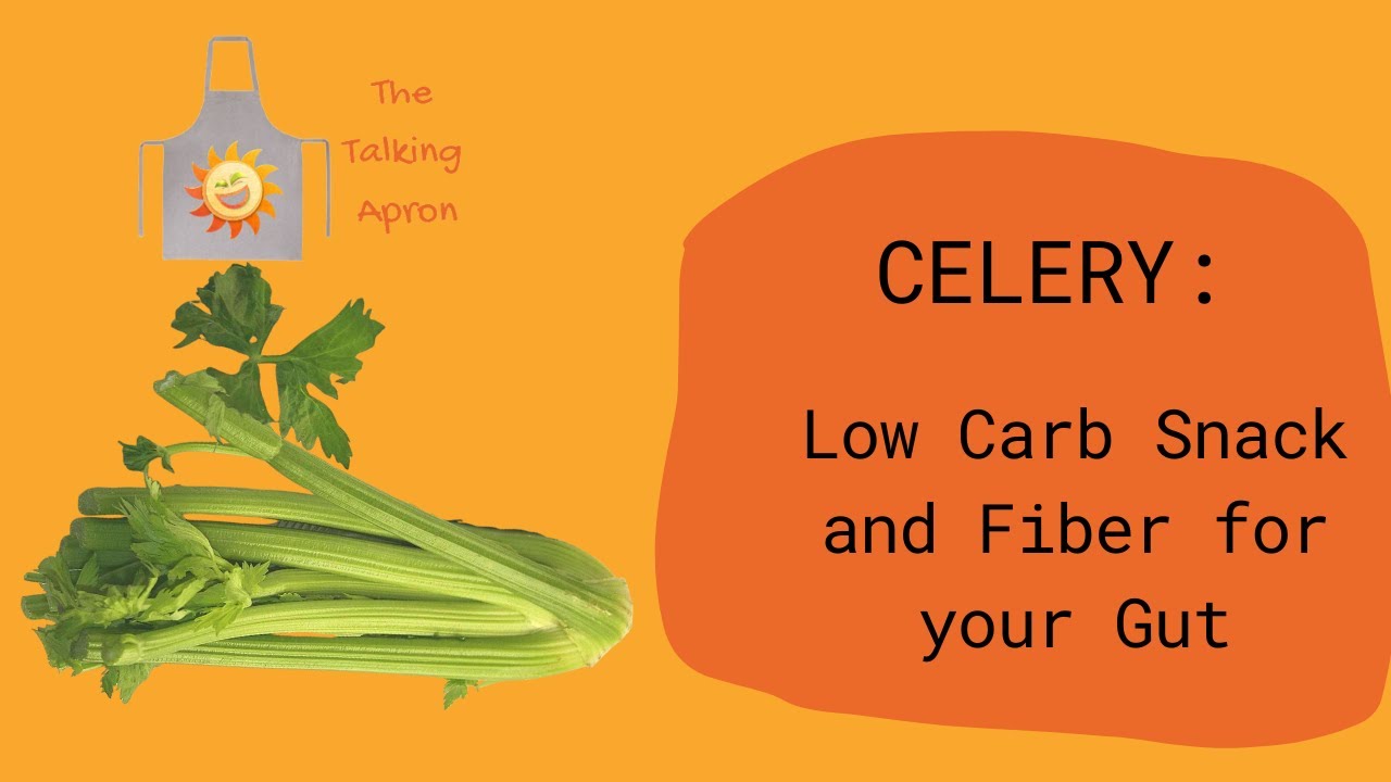 Prep Celery for Low Carb Snacking and Fiber Food for the Gut