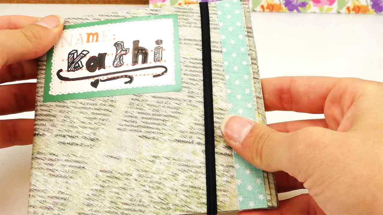 DIY School Supplies | Mini Mappe für Sticker oder eine CD | Geschenk & Gutscheinhülle