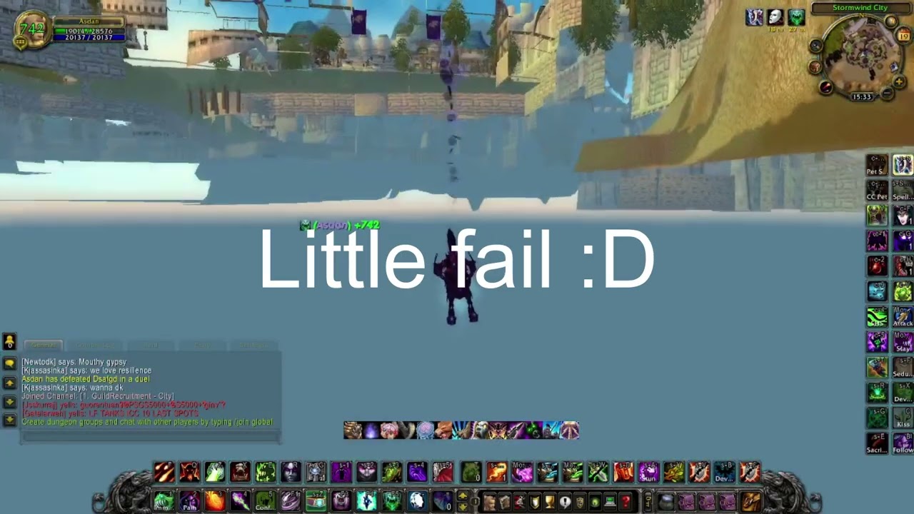 How to glitch under Stormwind