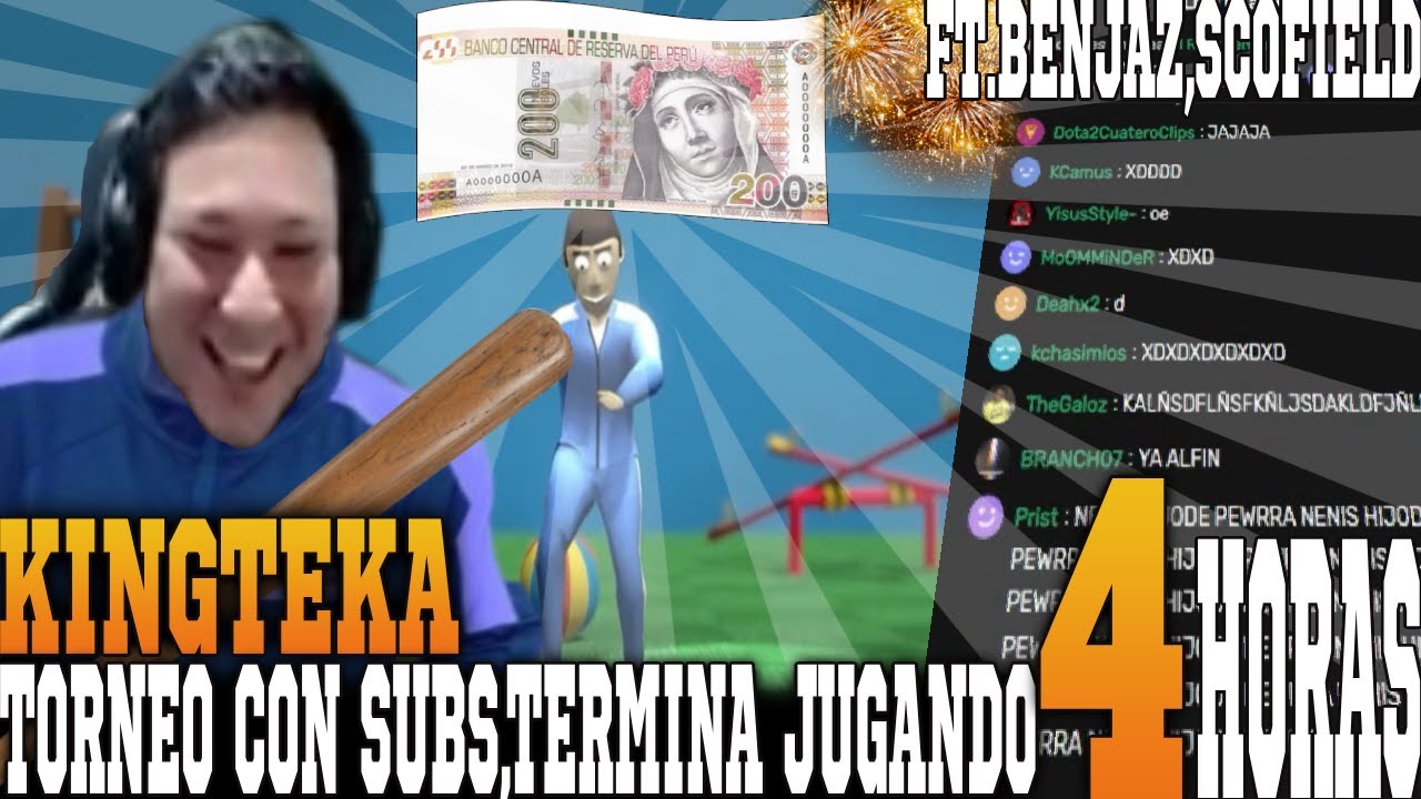 😃KINGTEKA🐷 🐖 HACE SU TORNEO CON S/5 LA INSCRIPCION CON BENJAZ,SCOFIELD ,A QUIEN BAILA 2 VECES😂