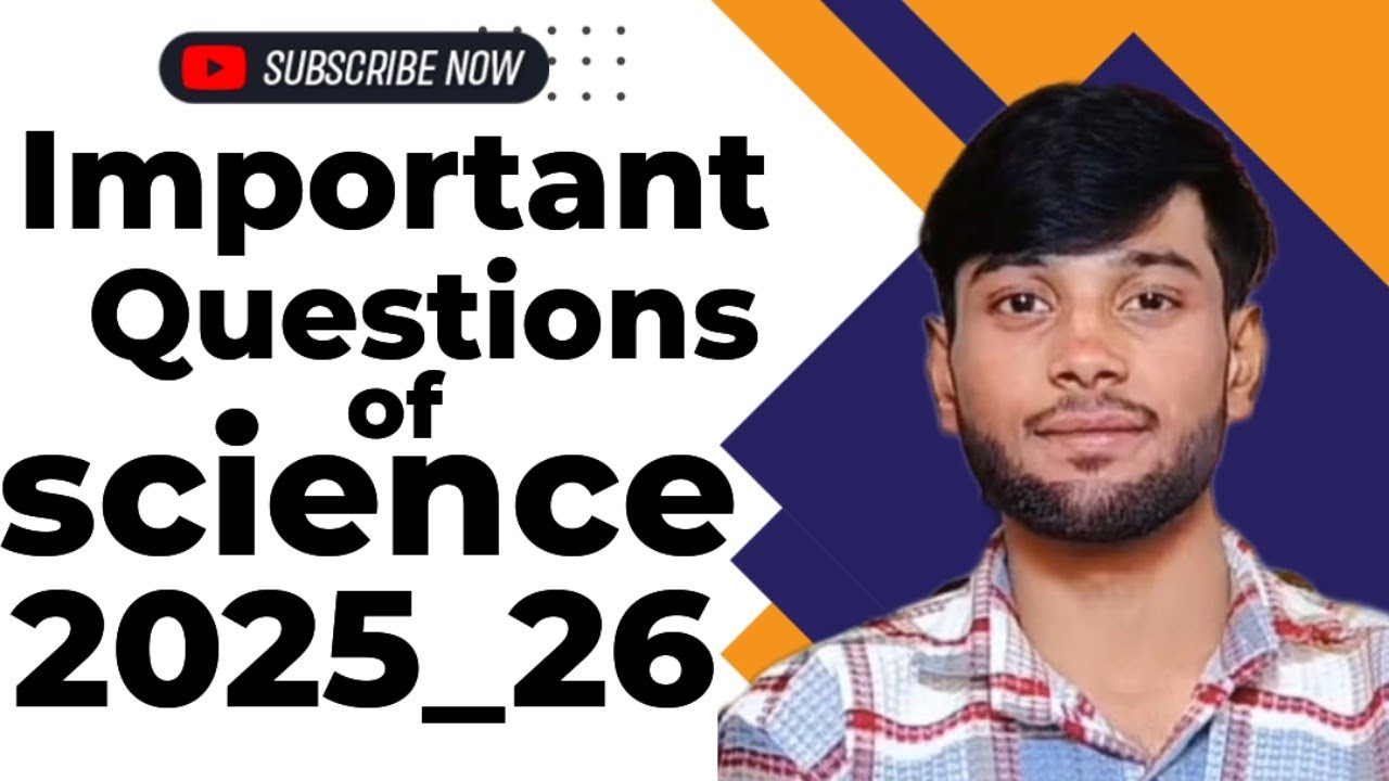 Important questions of Science for 2026_27