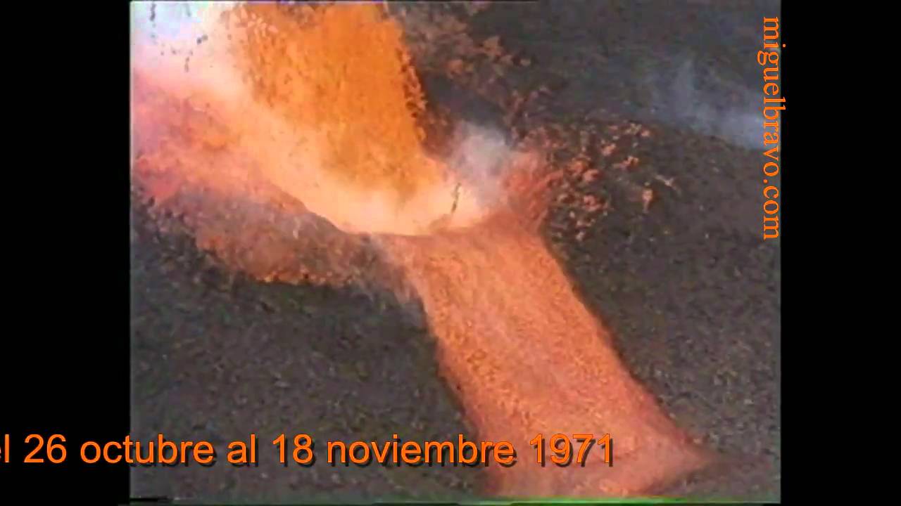 VOLCAN TENEGUIA LA PALMA OCTUBRE 1971
