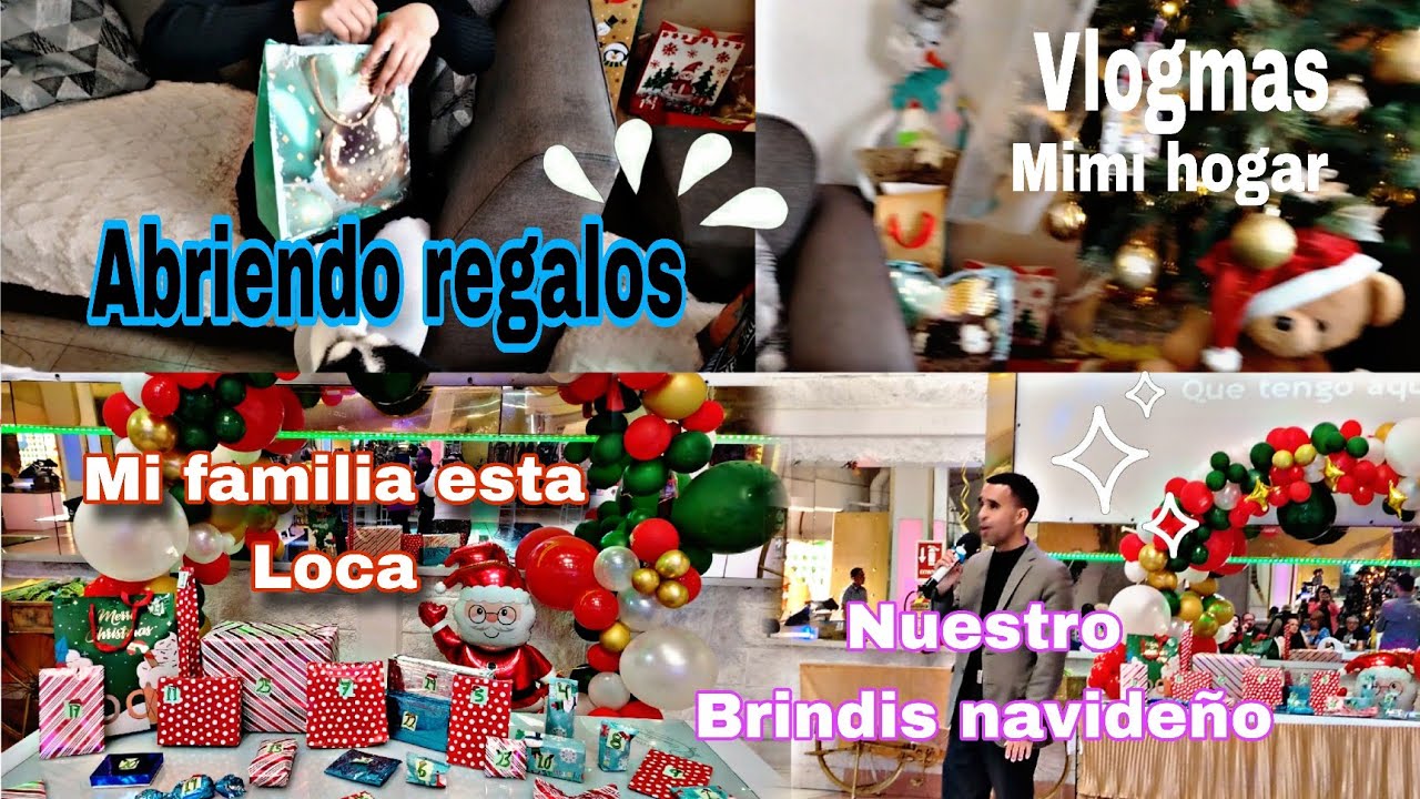 🎄Abriendo regalos + mi familia loca+ un brindis navideño¦ Mimi hogar 