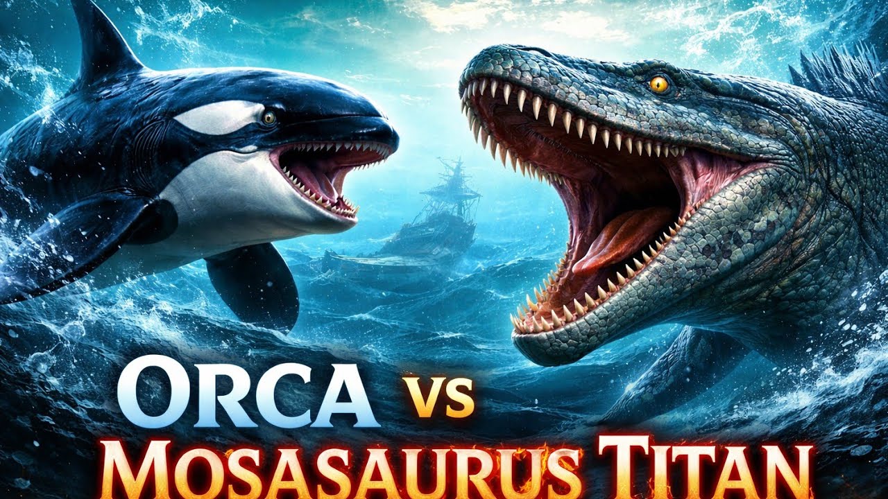 Orca vs Mosasaurus Titan | Epic Ancient Ocean Battle 🐋🦖