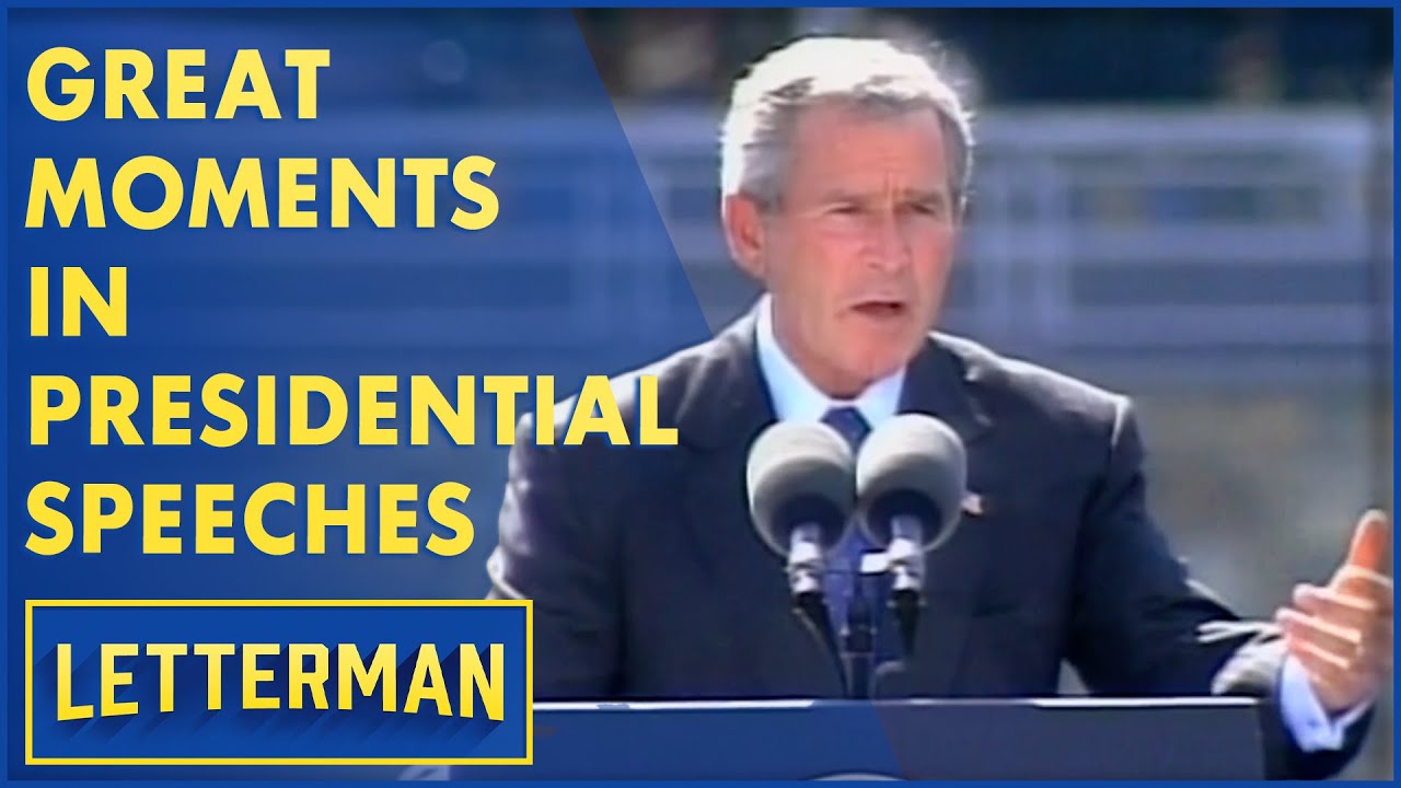 Лучшие моменты из «Великих президентских речей». Том 1 | Леттерман