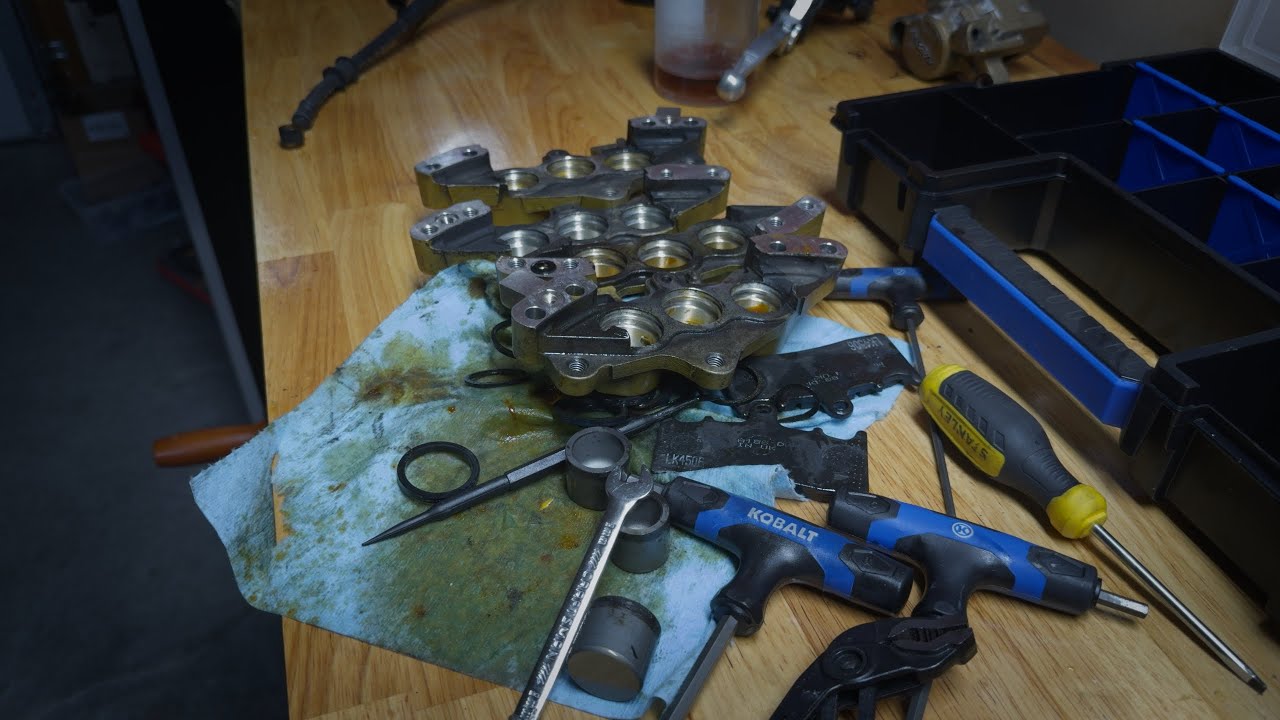 Caliper and Wheel Sandblast Prep