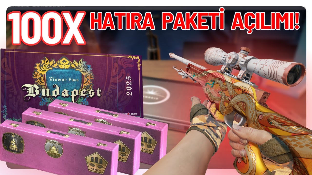 Hayallerim Uğruna Budapeşte Hatıra Paketlerinden 100 Tane Açtım! | CS2 Kasa Açılımı!