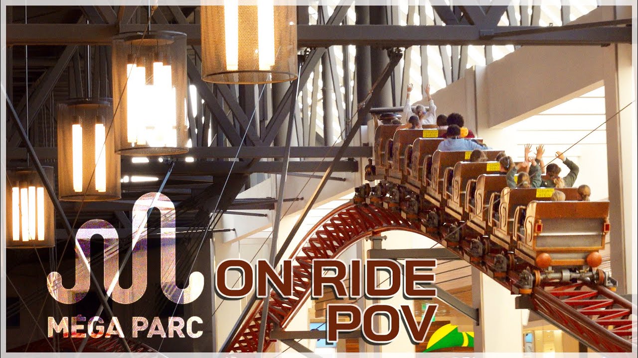 Electro Mine Train On Ride POV - M&eacute;ga Parc, Quebec City