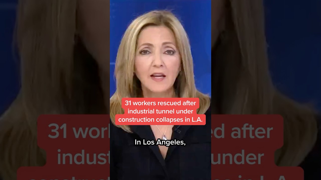 31 workers rescued after industrial tunnel under construction collapses in L.A.