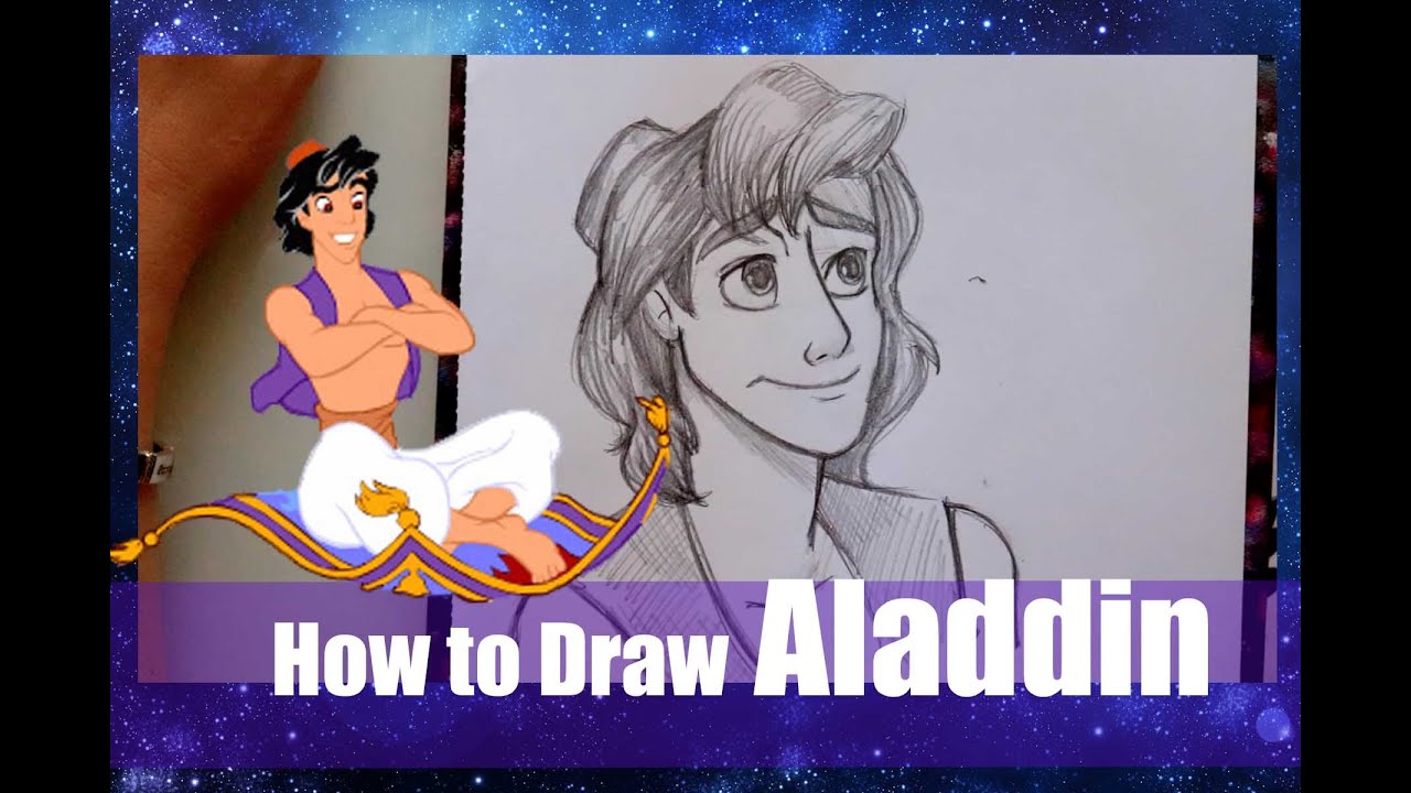 How to Draw ALADDIN (from Disney's Aladdin) - @dramaticparrot