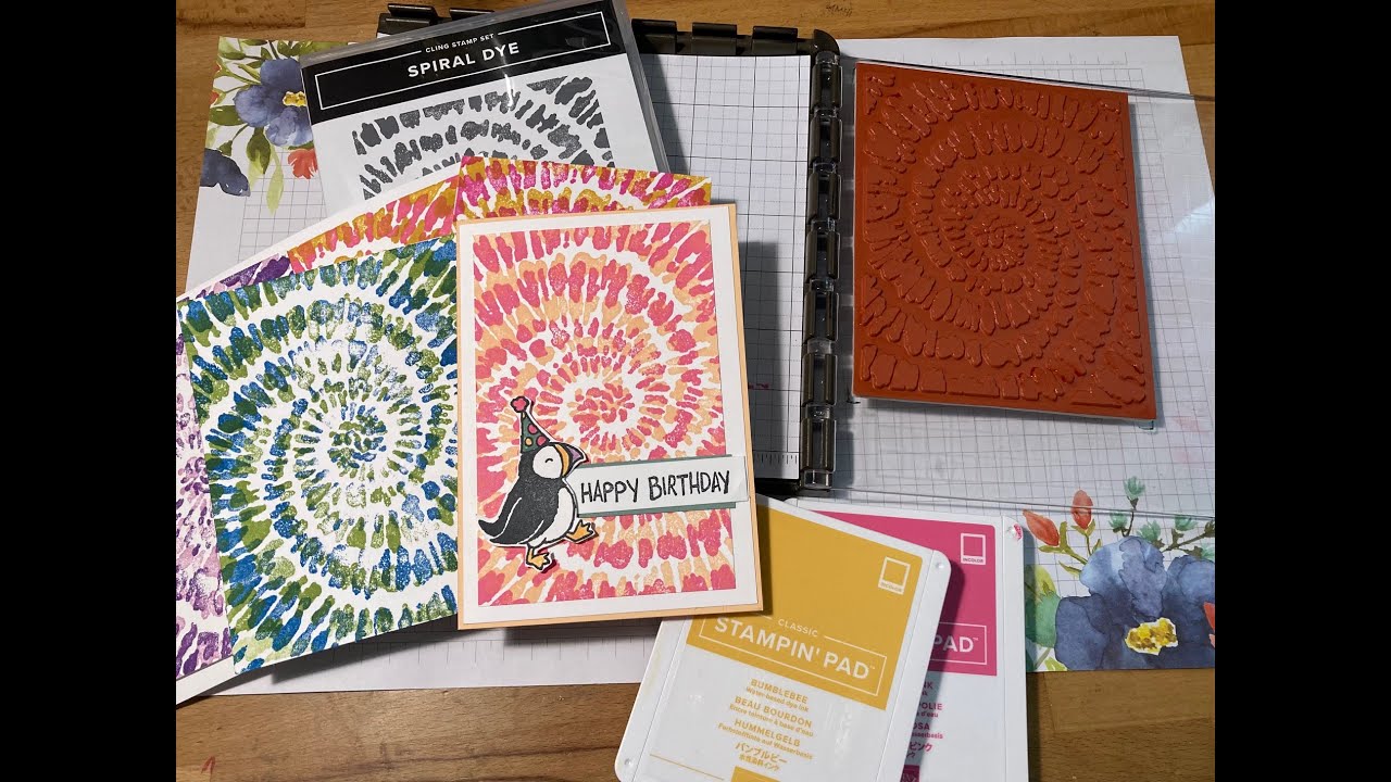 Tipps&Tricks: Stampin'UP! ~Jahreskatalog 2021-2022 ~ Stempel Spiral Dye Effekte mit dem Stamparatus