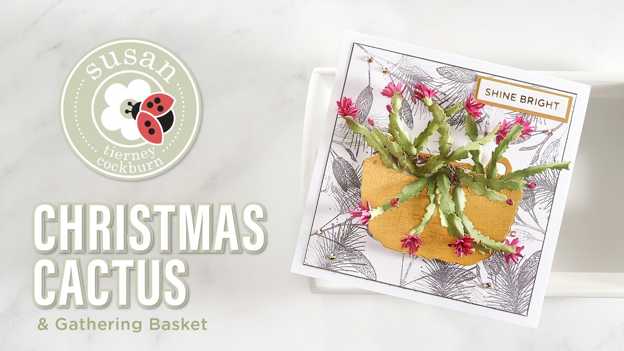 Spellbinders Christmas Cactus from Susan's Holiday Flora by Susan Tierney-Cockburn How-To