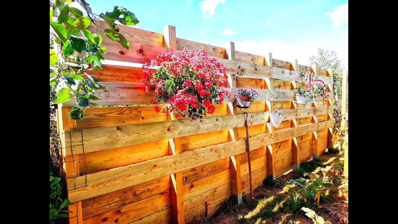 FABRICATION D’UNE PALLISSADE BRISE-VUE en BOIS