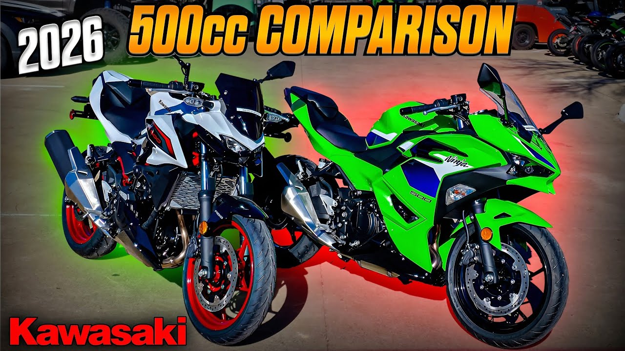 Сравнение спортивных и нейкед-мотоциклов объемом 500 куб. см | Ninja 500 против Z500