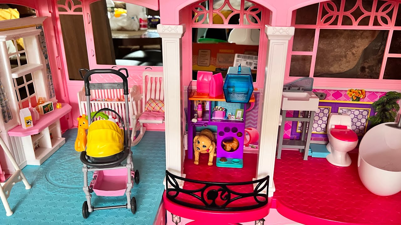 juguetes que me hubiera  gustado tener en mi infancia pt2/decorando la casa de Barbie de en sue&ntilde;os/