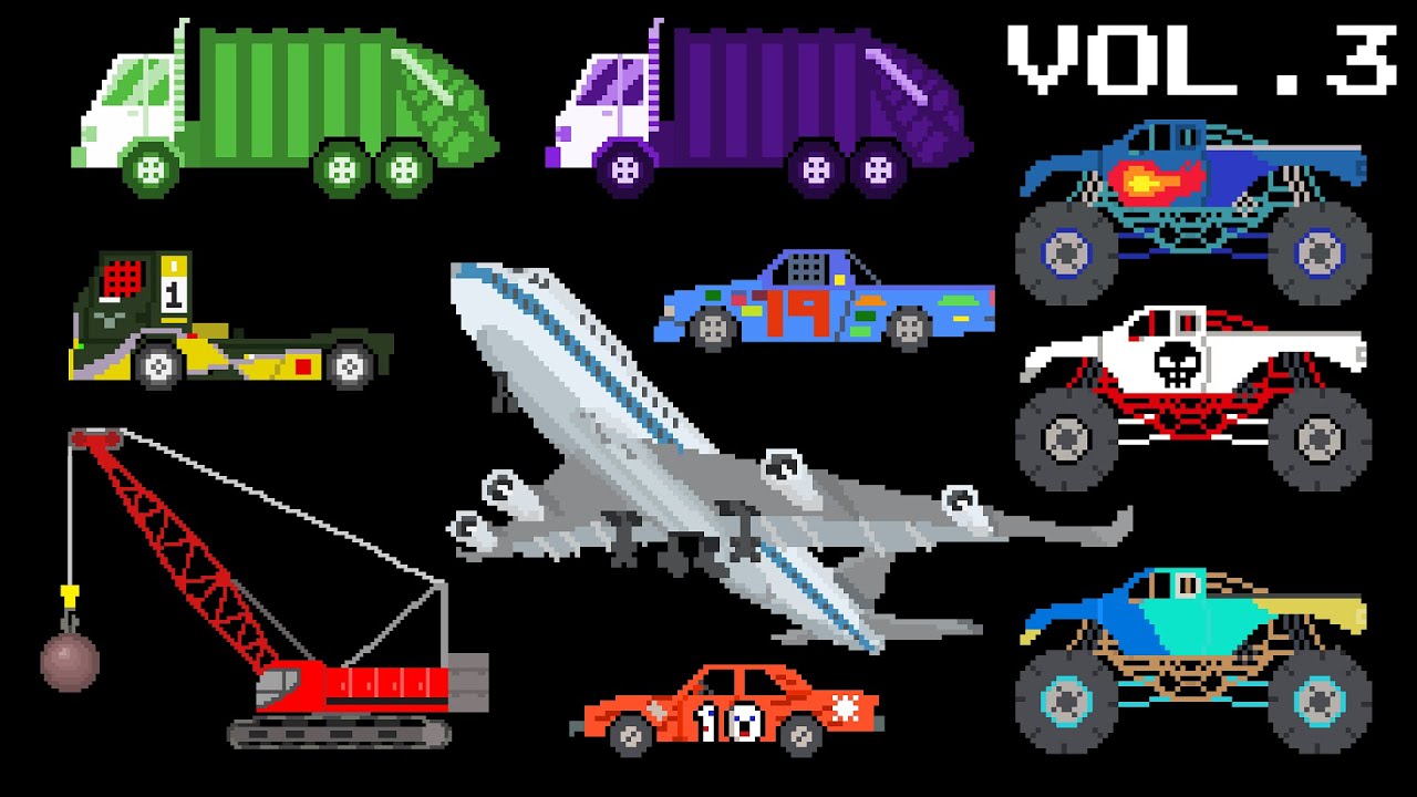 Vehicles Collection Volume 3 - Sports, Colors, Counting, Song - The Kids' Picture Show
