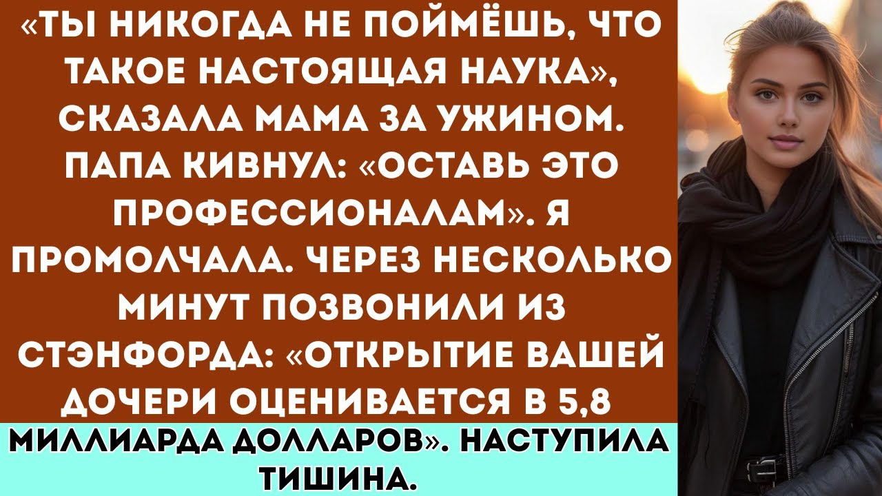 Родители сказали: «Слишком просто для науки» — но потом мои исследования вошли в историю Стэнфорда.