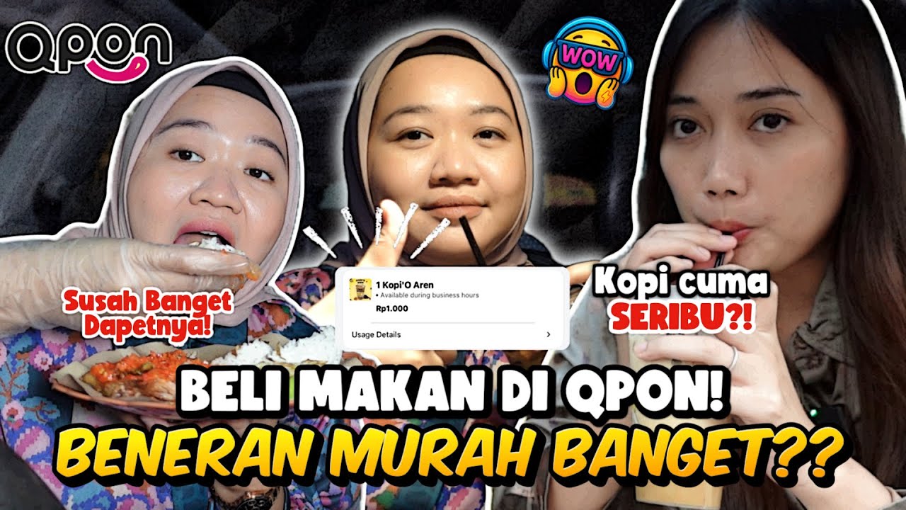 NYOBAIN BELI MAKANAN MENGGUNAKAN VOUCHER QPON!! INI HARUSNYA UNTUNG APA NGGA YA?
