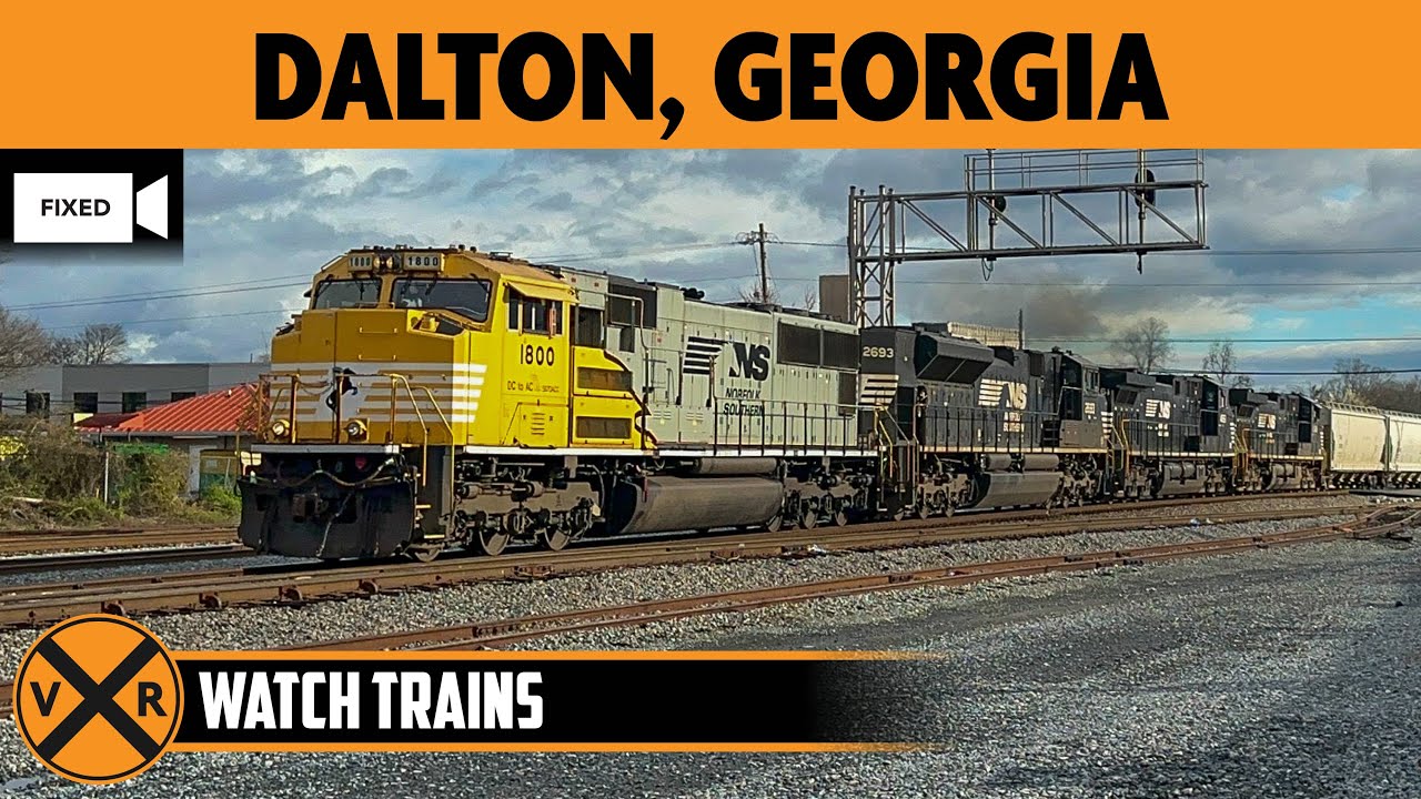 Dalton, Georgia, USA | LIVE Train Camera (Fixed View – North)