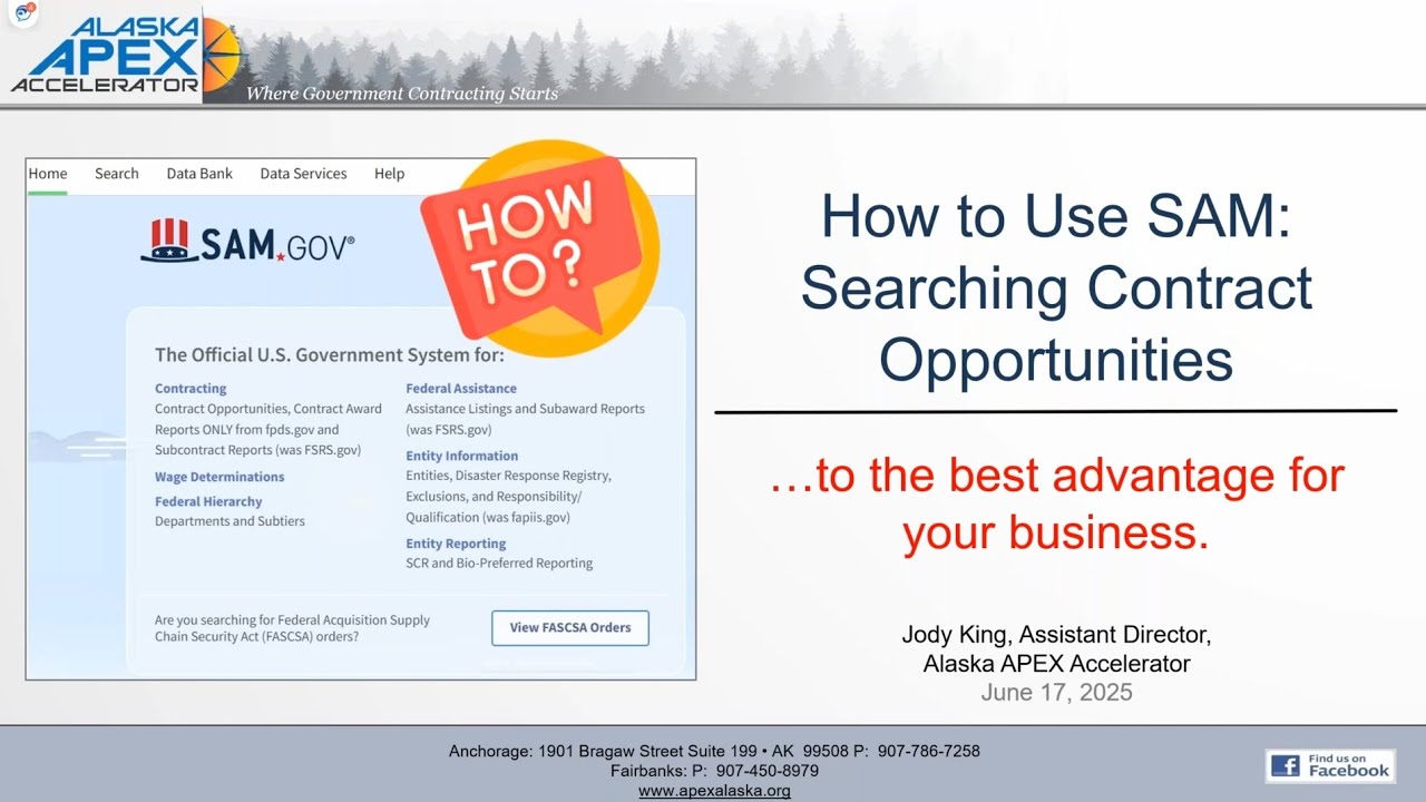 How to Best Use SAM  Searching Contract Opportunities