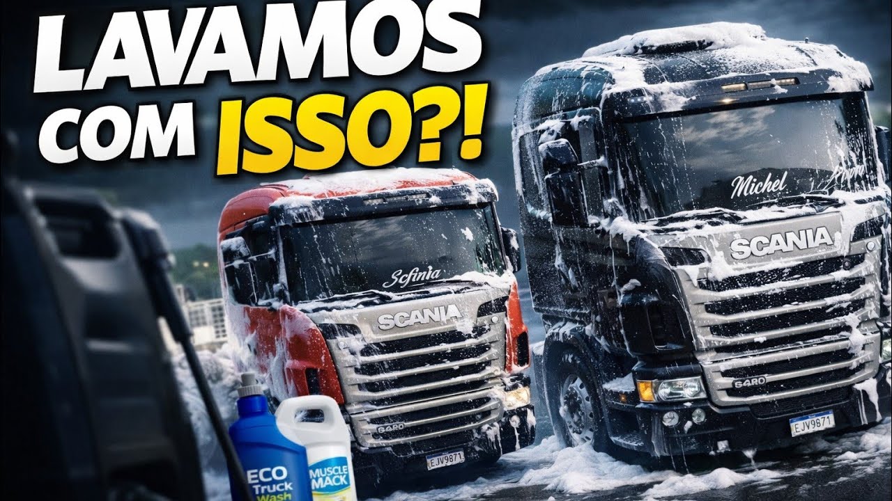 Vale a pena lavar caminhão com lavadora portátil? Testamos! 🚛