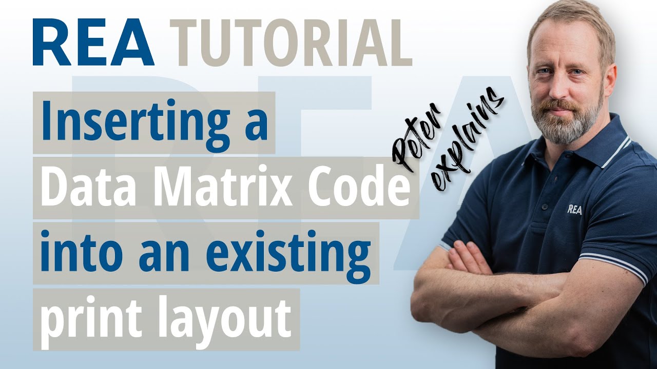 Integrate a Data Matrix Code into an existing print layout