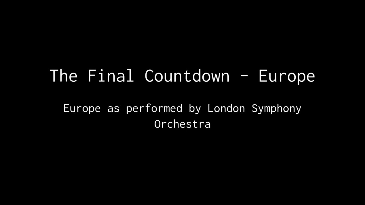 THE FINAL COUNTDOWN for Concert Band - Arranged by Marc GARETTO -  Videoscore