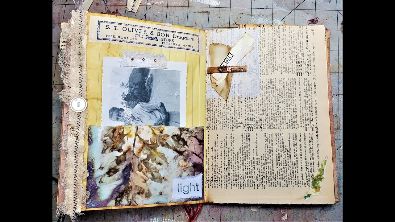 Episode Two: How To Make Pretty Pages in Junk Journals! :) Craft With Me! The Paper Outpost!