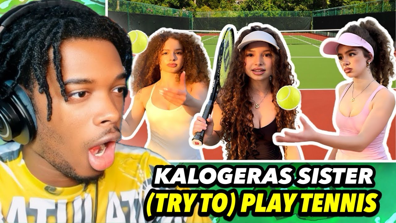 KALOGERAS SISTERS TRIPLETS (TRY TO) PLAY TENNIS
