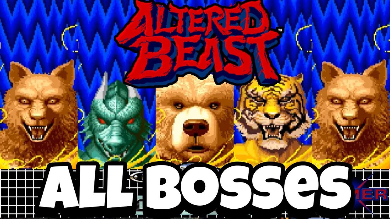 Altered Beast - All Bosses (Genesis)