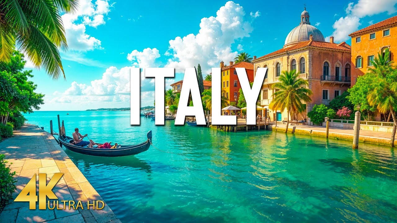 ITALY 4K - Unveiling Historic Cities & Breathtaking Landscapes With Soothing Music